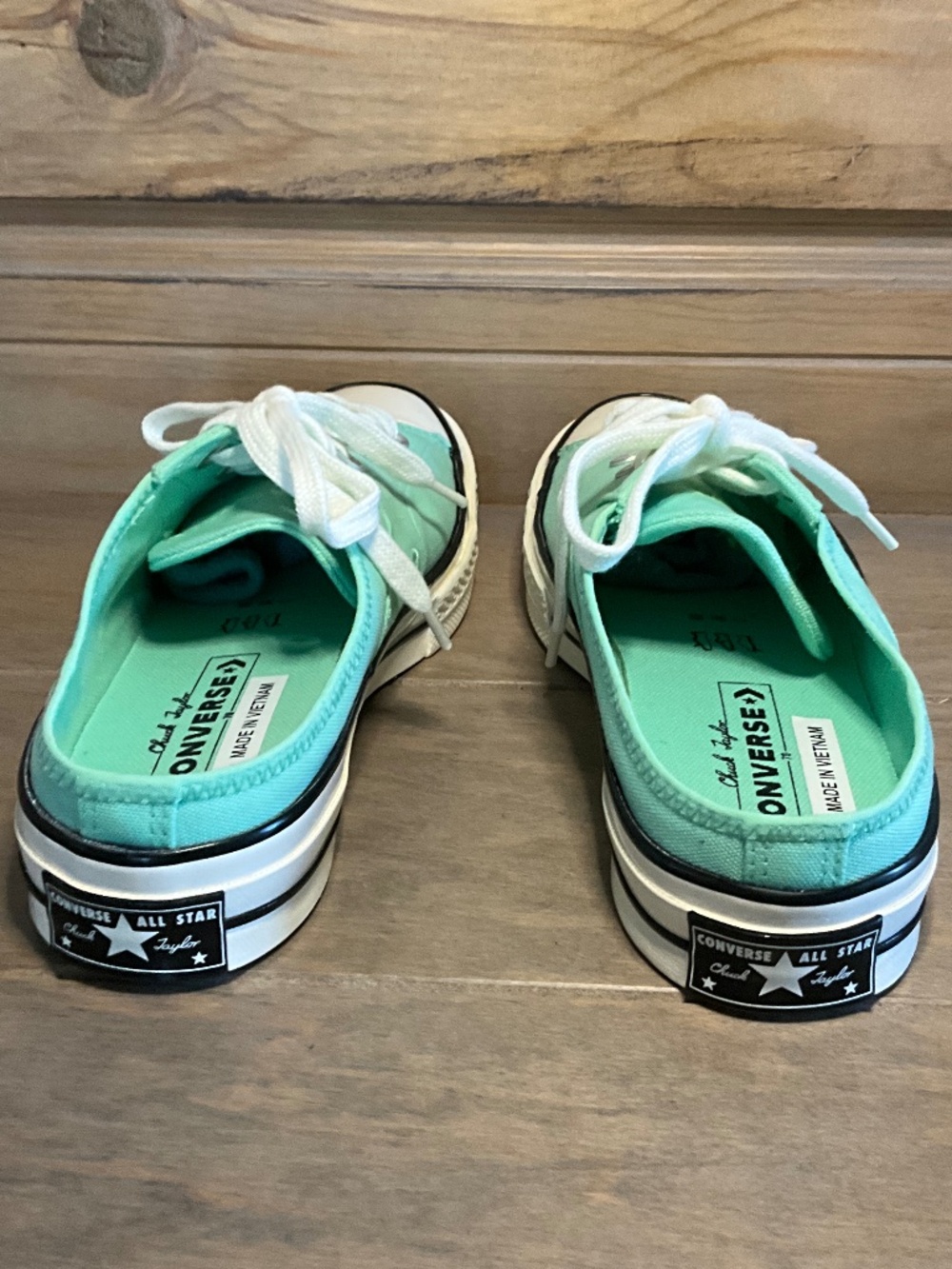 Converse Chuck Taylor Slip On W8/M6/UK6 Mint Green Canvas Low Top Never Worn - Picture 4 of 9